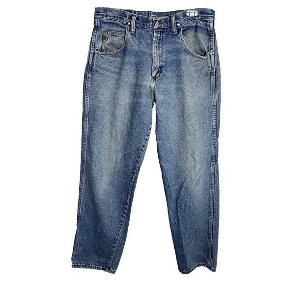 Wrangler 20X Denim Jeans Mens Straight Blue Faded Light 31x29 Y2K Relaxed‎ Work - Picture 1 of 10